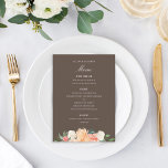 Menu Couleur florale florale couleur personnalisée<br><div class="desc">French Grey parfait pour tout événement,  customiser le dossier,  changer la couleur et/ou retirer le motif.</div>