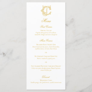 Menu COULEURS ÉDITABLES CJ Monogramme JC Monogramme Men
