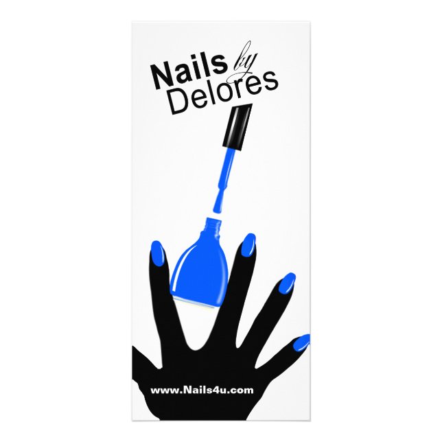 Menu Coupon MANICING PEDICURE bleu (Devant)