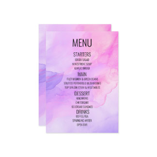 Menu Créer votre propre - Arrière - plan aquarelle