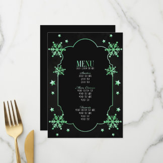Menu Créez vos propres flocons de neige Art Déco person