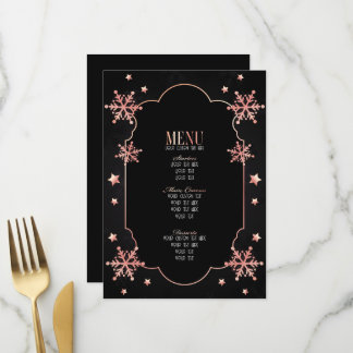 Menu Créez vos propres flocons de neige Art Déco person