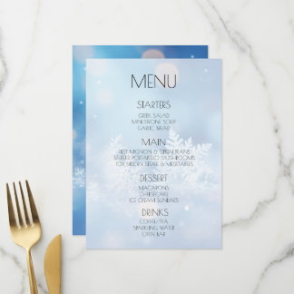 Menu Créez Vos Propres Flocons de Neige Bokeh Bleus