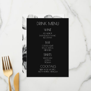 Menu Créez votre propre boisson - B&W X-Ray Fleurs sauv