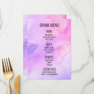 Menu Créez votre propre boisson - Boisson Arrière - pla