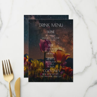 Menu Créez Votre Propre Boisson Cosmic Tulips