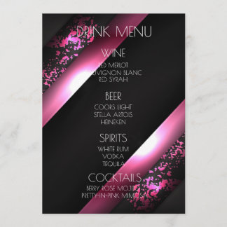 Menu Créez Votre Propre - Boisson Noire Coins Rose Chau