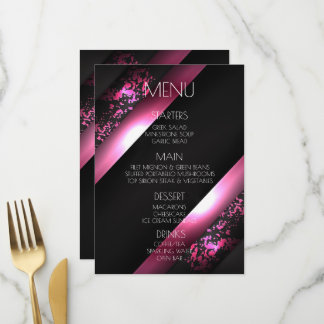 Menu Créez Votre Propre - Coins Rose Clair Gras