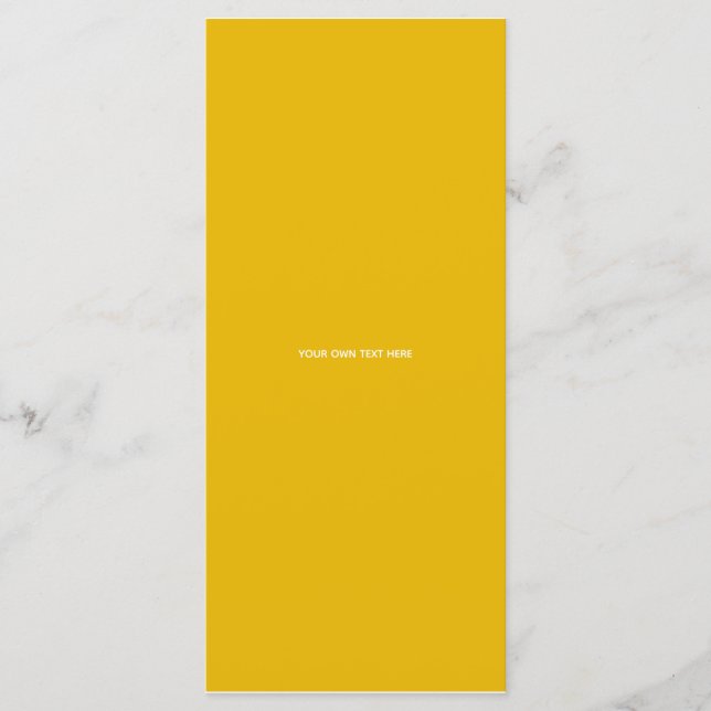Menu Créez Votre Propre Conception Personnalisée Jaune (Devant)