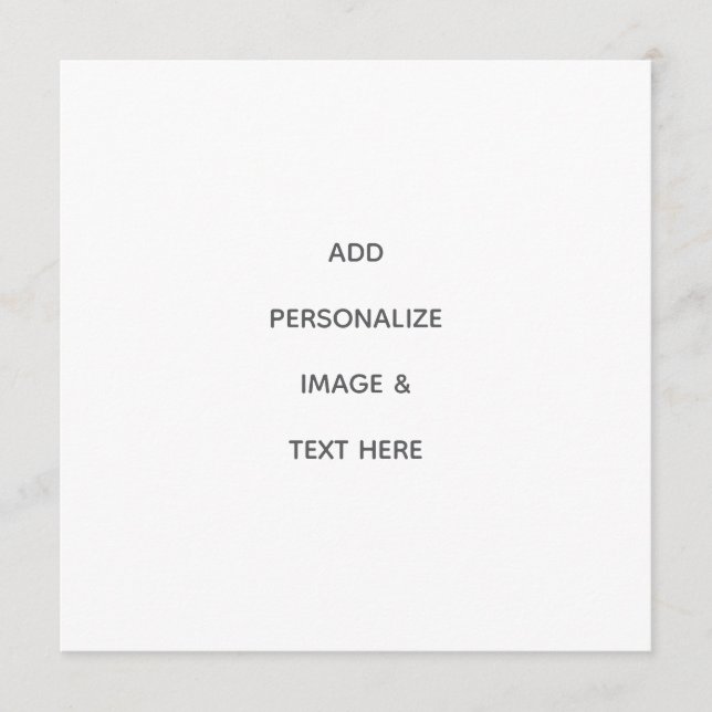 Menu Créez Votre Propre Personnalisation (Devant)