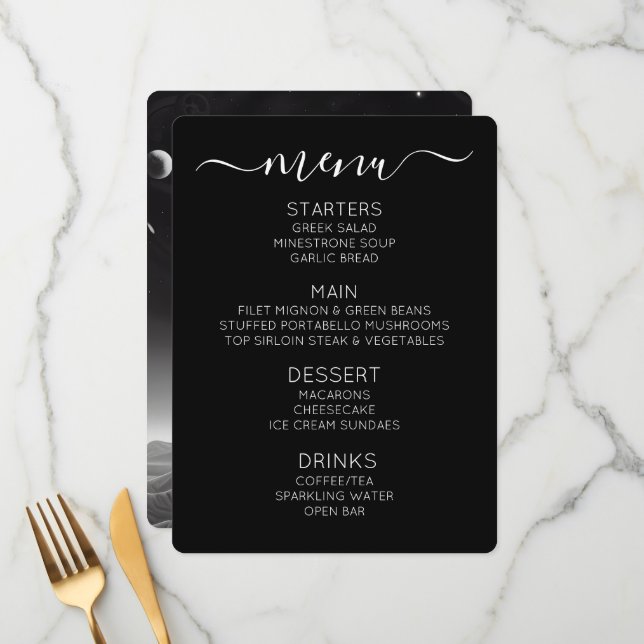 Menu Créez votre propre scène spatiale rétro (Devant/Arrière en situation)