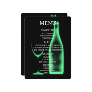 Menu Créez Votre Propre Verre à Vin et Bouteille à Rayo