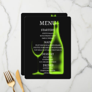 Menu Créez votre propre verre à vin et bouteille à rayo