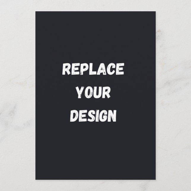 Menu Custom black simple Design Add Photo or Text (Dos)