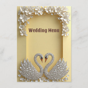 Menu Cygnes Romantiques en Cristal de Diamant Scène Cha