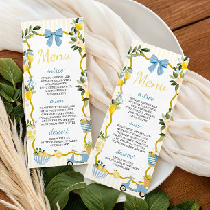 Menu de Baby Shower Méditerranéen Ciao