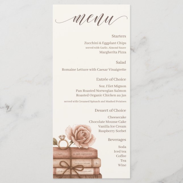 Menu de Baby Shower Nouvelle Ère (Devant)