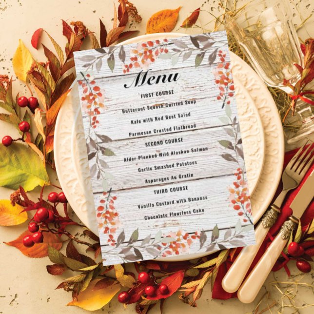 Menu de baies de Thanksgiving (Créateur téléchargé)