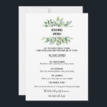 Menu de baisage de feuillage végétal moderne<br><div class="desc">Ce menu de baiser vert et moderne est parfait pour une réception de mariage tropicale. Cette aquarelle peinte à la main présente un beau feuillage vert soigneusement aménagé dans des cadres uniques.</div>