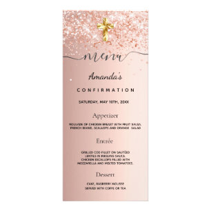Menu de confirmation Brouiller rose parties scinti