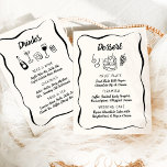 Menu de dessert et boissons à main levée moderne e<br><div class="desc">La collection "Modern & Whimsical Hand Drawn Mariage" dégage un charme ludique mais élégant avec son design épuré. Dotée d'illustrations d'objets mariages dessinées à la main, cette suite apporte une touche légère et joyeuse aux célébrations mariages. La bordure fantaisiste et la police décontractée et moderne apportent une touche personnelle tout...</div>