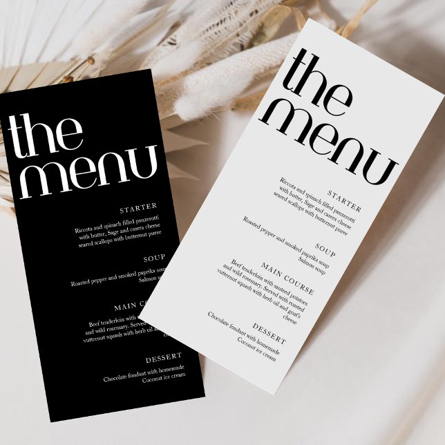 Menu de dîner de mariage à l'écriture manuscrite m (Créateur téléchargé)