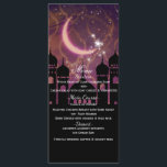 Menu de fête Nuits arabes marocaines moyen-orienta<br><div class="desc">Carte de menu de fête Nuits arabes marocaines moyen-orientales. Les articles correspondants dans ce design sont disponibles.</div>