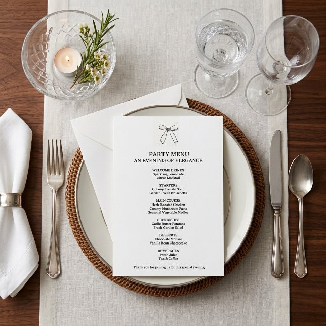 Menu de fête personnalisé (Créateur téléchargé)