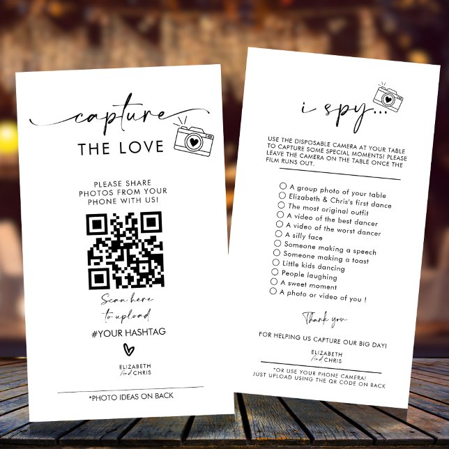 Menu de jeu de mariage Capture The Love Photo I Sp (Créateur téléchargé)