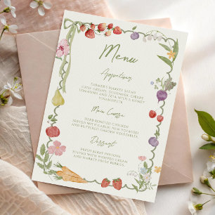 Menu de la douche de mariée Fresh Off the Market