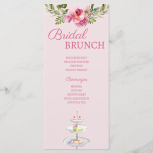 Menu de la douche de mariée parisienne