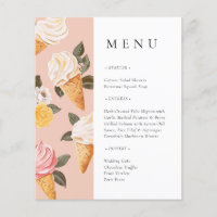 Menu de la fête de mariage She's Been Scooped Up