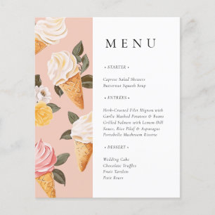 Menu de la fête de mariage She's Been Scooped Up