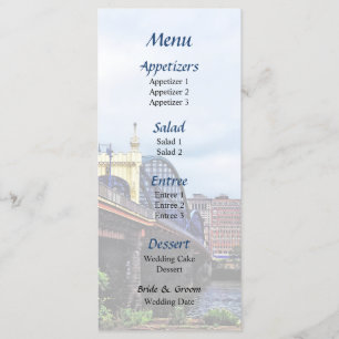 Menu de la mariée de Smithfield St à Pittsburgh Sk