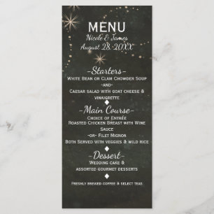 Menu de l'événement Ciel étoilé sombre céleste noi