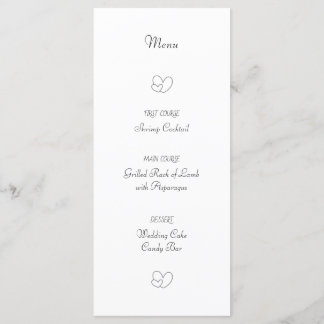 Menu de mariage