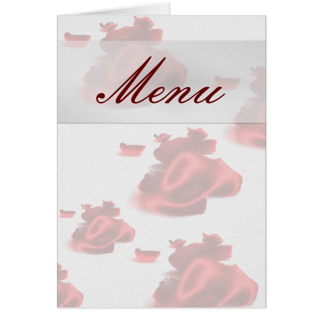 Menu de mariage (Devant)