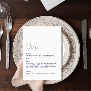 Menu de mariage arc-en-ciel de style vibrant fiest