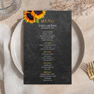 Menu de mariage BUDGETAIRE champêtre avec tourneso