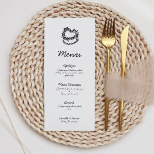 Menu de Mariage de gâteaux à main fantaisie