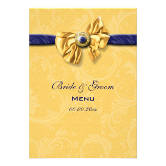 menu_de_mariage_de_jaune_de_bleu_marine_