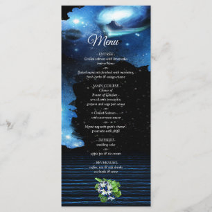 Menu de mariage de la galaxie de l'espace extra-at