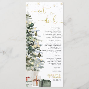 Menu de mariage de l'Arbre de Noël