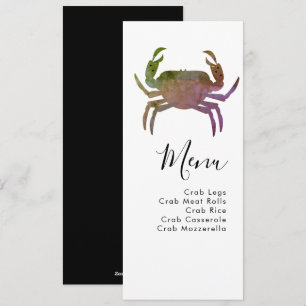 Menu de mariage de plage de fruits de mer Crab Boi