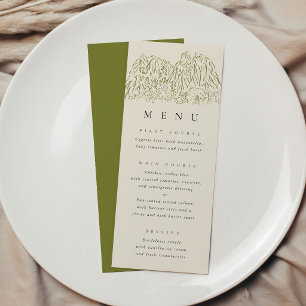 Menu de mariage du parc national de Yosemite