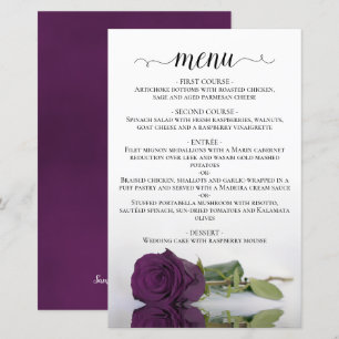 Menu de mariage élégant et économique aux prunes v