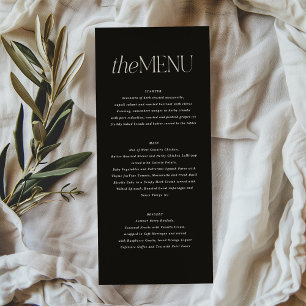 Menu de mariage élégant floral Burgundy Moody