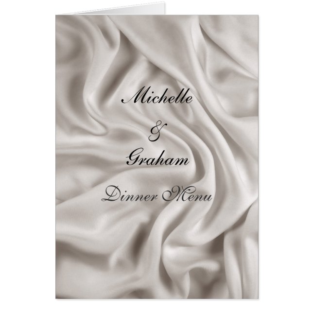 Menu de mariage ensemble de mariage à la crème (Devant)