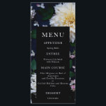 Menu de mariage floral Dahlia Moody<br><div class="desc">Suite de mariage florale dahlia moody. Suite complète https://www.zazzle.com/collections/moody_dahlia-119450438456391749</div>