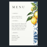 Menu de mariage italien Positano au citron<br><div class="desc">Menu de mariage italien Positano au citron</div>